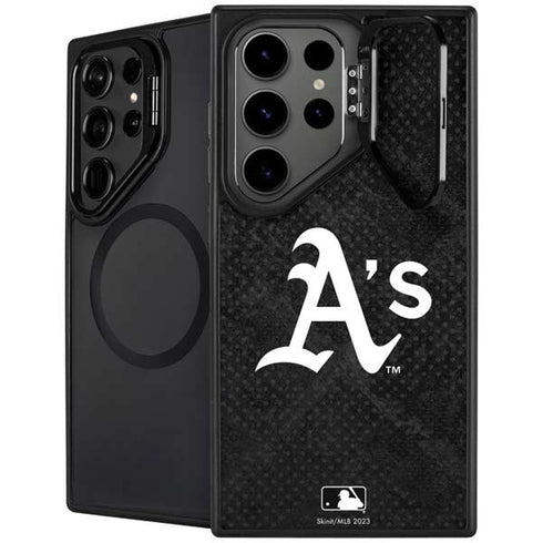 MLB Oakland Athletics Dark Wash Galaxy S25 Ultra Kickstand Case